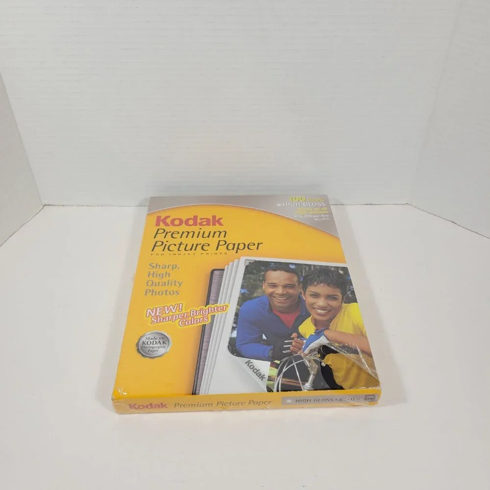 Kodak Premium Picture Paper 100 High Gloss Sheets For Inkjet Printers New Sealed